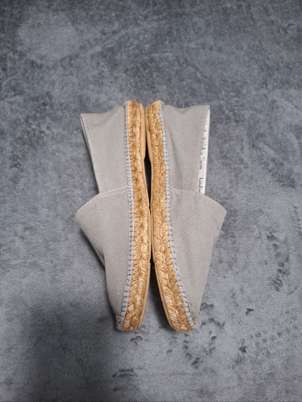 Viscata Men's Canvas Espadrilles Gray Size 43 (US 10) Casual Summer Shoes - Picture 9 of 13